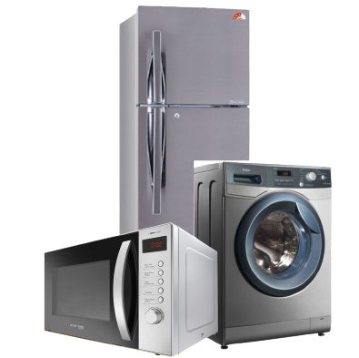 VisionX certified appliance repair technician fixing a fridge in a Nairobi home